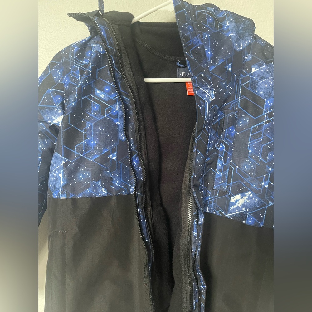 Ready for the snow New PLACE boy jacket size 10/12 blue/ black - Picture 2 of 3
